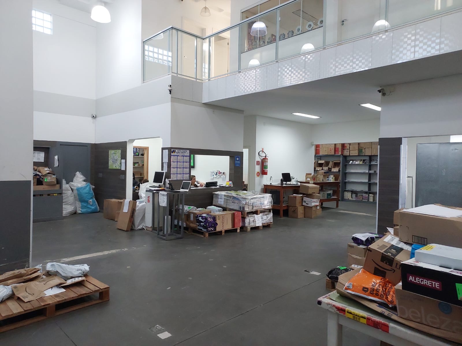 Estrutura interna da Serra Fulfillment em Lages