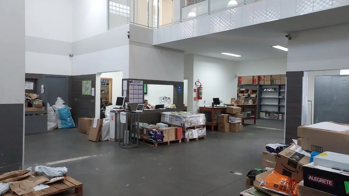 Coleta programada na estrutura da Serra Fulfillment em Lages SC